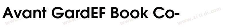 Avant GardEF Book Co字体转换